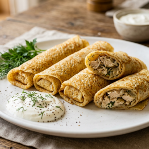 Блинчики с курицей