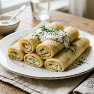 Блинчики с творогом