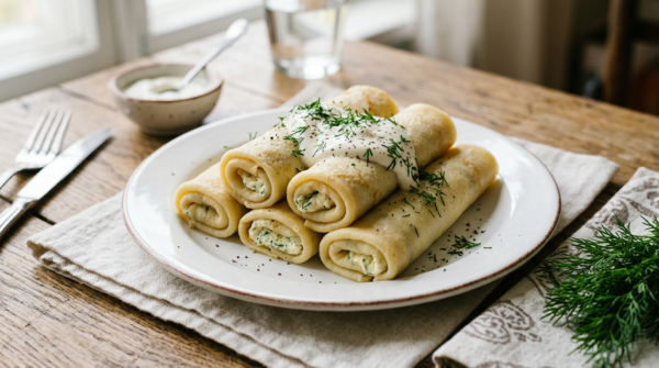 Блинчики с творогом