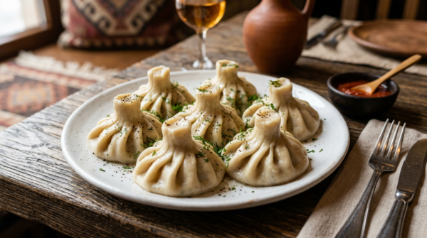 Хинкали: курица + лук