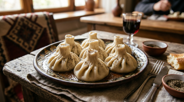 Хинкали: свинина + говядина + лук