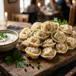 Пельмени со свининой и говядиной
