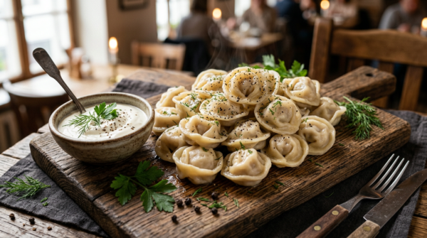 Пельмени со свининой и говядиной