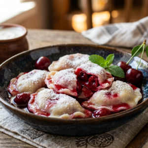 Вареники с вишней